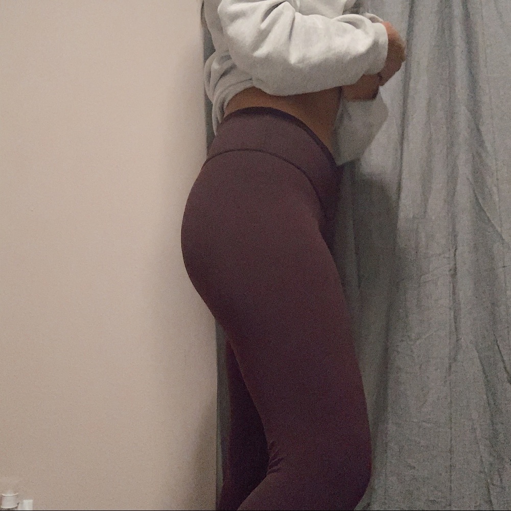 Maroon Lululemon Leggings